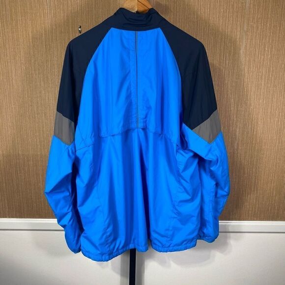 Nike Men's Running Reflective Windbreaker Beach Jacket Colorblock Blue XL - Picture 2 of 6